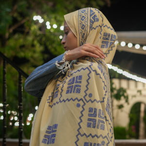 Miryana Denim Touch Scarf – Sandy Beige