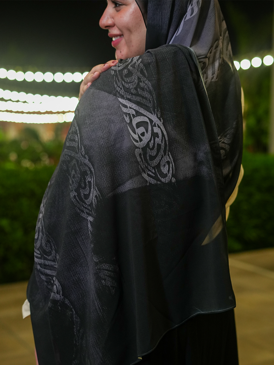 34 Mira Breeze Scarf – Charcoal Grey - Image 5