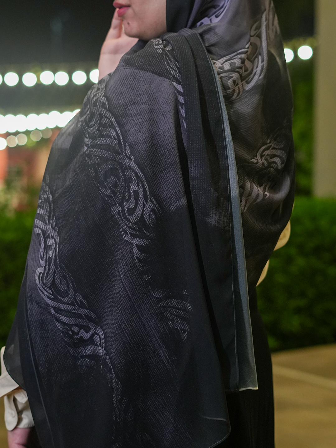 38 Mira Breeze Scarf – Charcoal Grey - Image 2