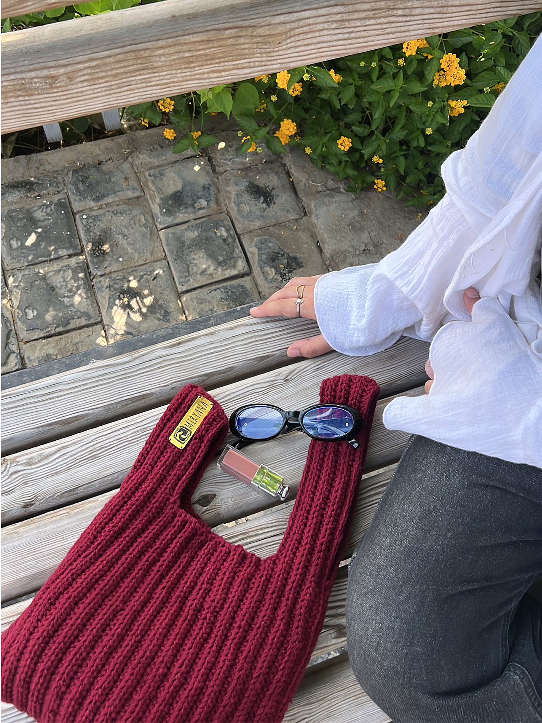 4 Mira Twist Handle Bag – Burgundy