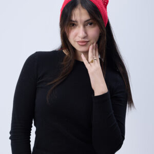 Mira Crochet Scarf – Pink Aura