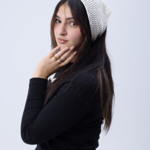 Mira Crochet Scarf – Off White